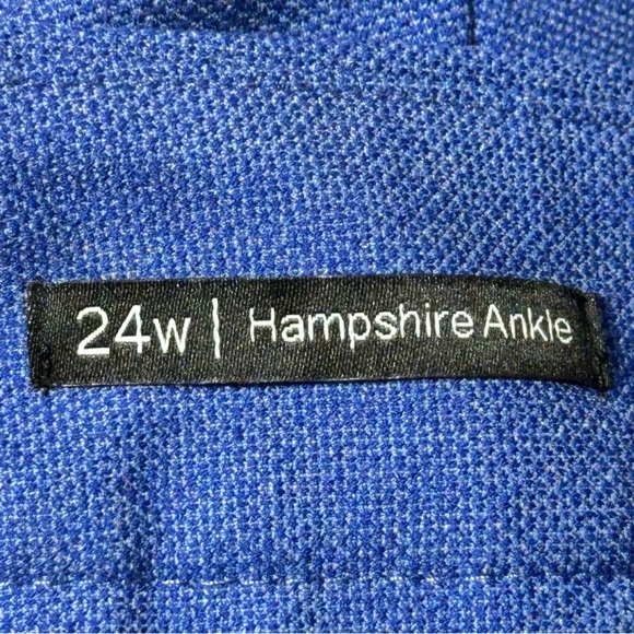 Talbots Blue Hampshire Ankle Pants Size 24 - Picture 13 of 16